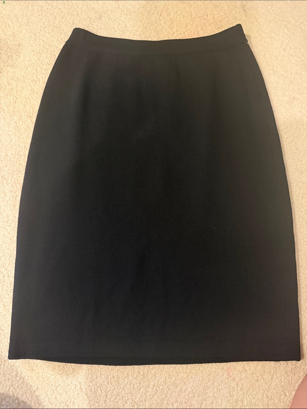 St John Santiago Black Knit Skirt Size 8 nwot
